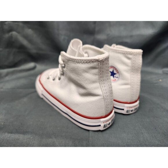 Converse Toddlers Chuck Taylor All Star Hi Lace Up White Size 9 NEW NO BOX! - Picture 6 of 10